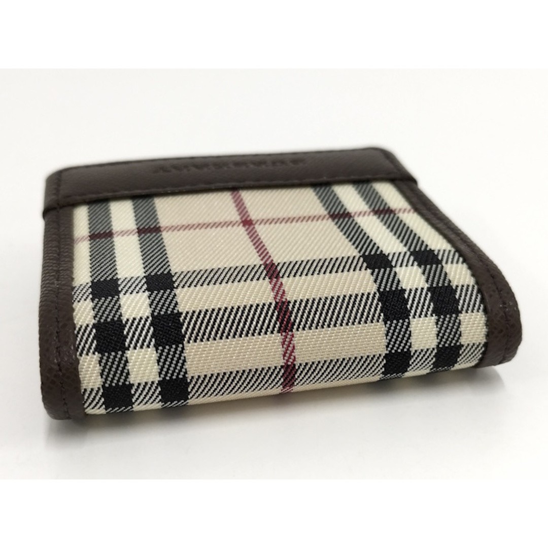 【新品未使用】Burberry Coin case Nova Check Burberry Nova Check Coin Case Wallet Logo Leather Canvas