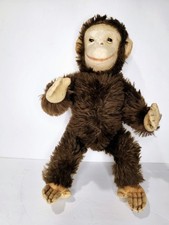Steiff Mohair Monkey Chimpanzee Plush Stuffed Collectible 15" Era 1946-1969