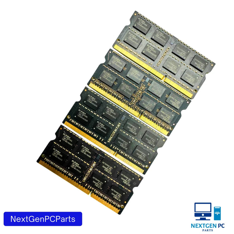 16GB (4x4GB) PC3-12800s DDR3-1600MHz 2Rx8 Non-ECC Elpida EBJ41UF8BDU5-GN-F - Image 3 of 4