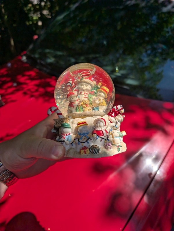 Christmas Noel Snowglobe Plays the Tune "Let It Snow" Great Gift