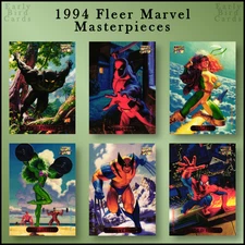 1994 Fleer Marvel Masterpieces (1-140) / U Pick Cards -Build Set / Buy4+ Save30%