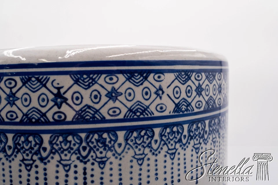 LF69605: Soporte para paraguas chinoiserie de porcelana azul y blanco Foto 4 de 4