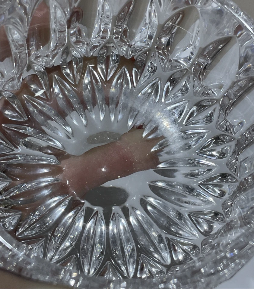 Crema y azucarero de cristal de plomo Gorham Althea de colección con tapa Alemania Foto 3 de 4