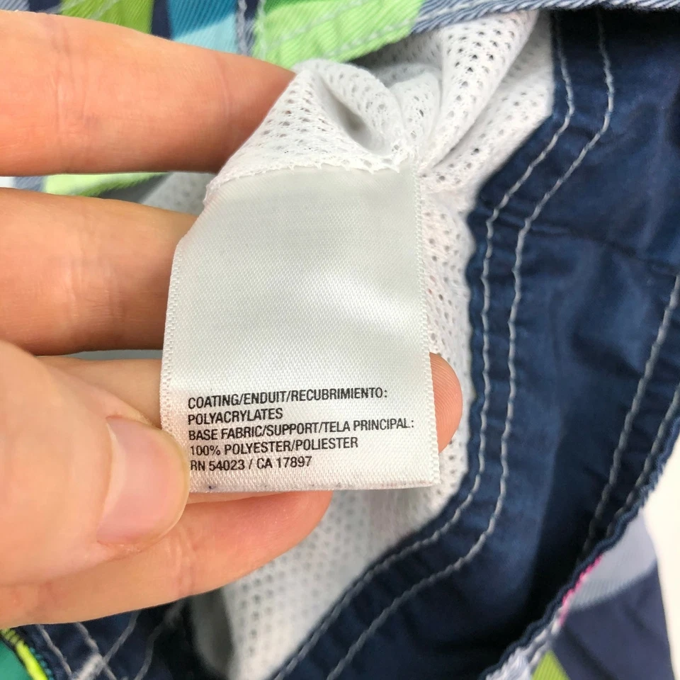 Bañador Old Navy para Hombres 2XL XXL Azul Marino Verde Rosa Corbata de Encaje Malla Forrada a Cuadros Foto 4 de 4