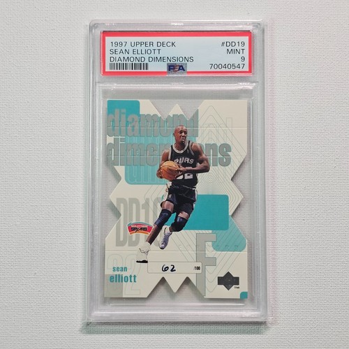1997-98 Upper Deck Sean Elliott Diamond Dimensions 62/100 PSA 9 @4C