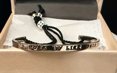 Bracelet Adjustable With Saying  This Is The Way I Woke Up ￼