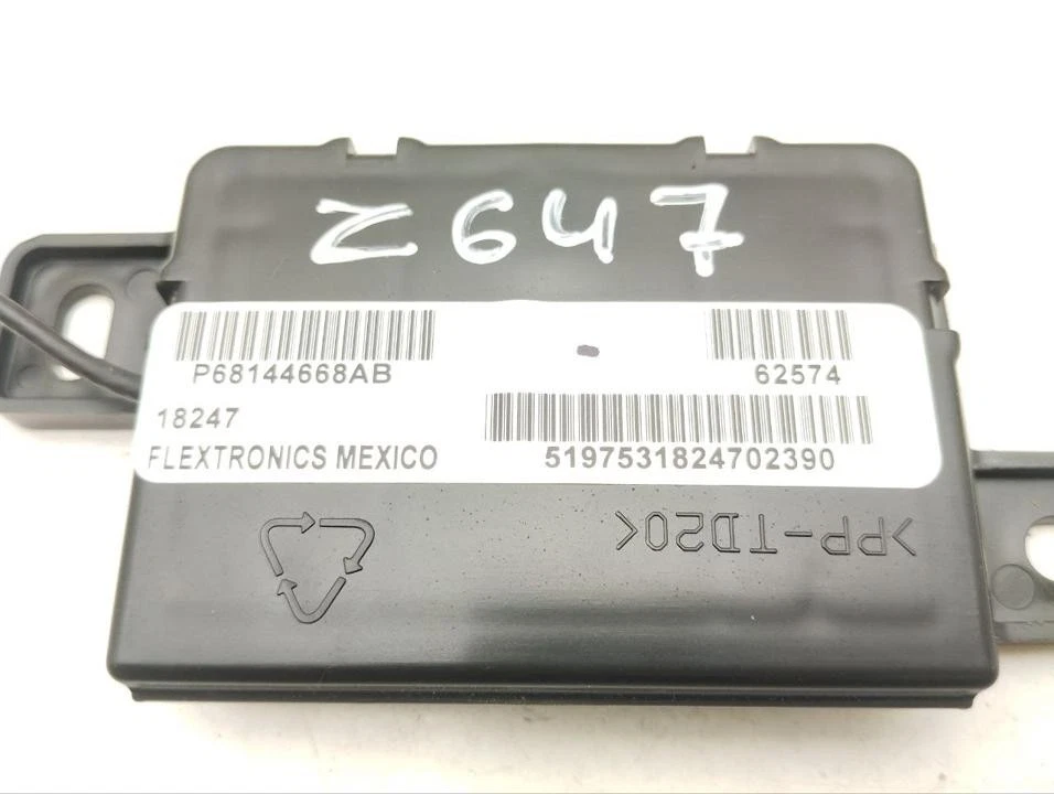 Receiver, Keyless System Dodge RAM 1500 IV gen 2019 68144668AB - Image 3 of 4