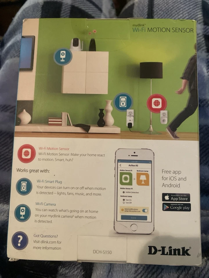 D-Link Wi-Fi Motion Sensor DCH-S150 Mydlink Connected Home NEW SEALED - Image 4 of 4