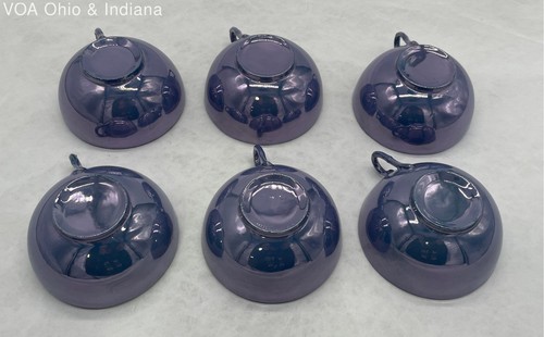 Vintage Luster Pale Blue/Purple Rising Sun Cup & Saucer Set Made in Japan - Picture 10 of 12
