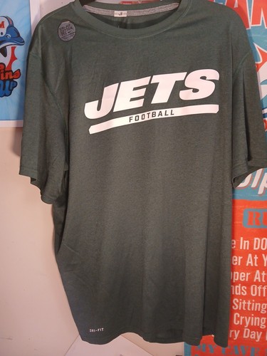 New York Jets NFL Nike Dri-Fit T-Shirt Men’s Size XL Green Football On-Field New - Picture 1 of 4