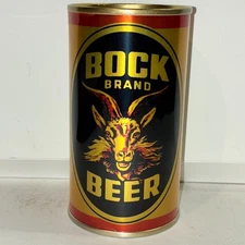 METALLIC!!! Bock Brand REPLICA/NOVELTY beer can, plastic label