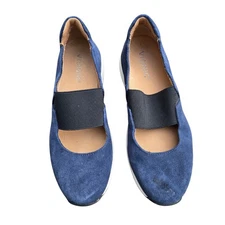 Vionic Shoes Cadee Mary Jane Navy Suede Comfort Slip On Size 6.5 Womens