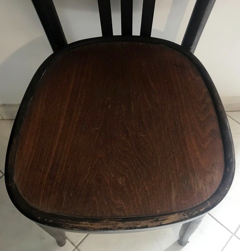 SEDIA VINTAGE TIPO THONET Anni '60 in Legno di faggio Cm 76x48x36 - Foto 8 di 9