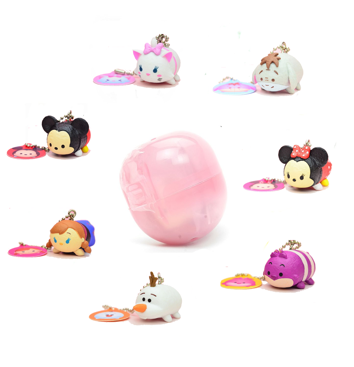 Japanese Tsum Tsum Phone Charm Keychain Mickey Minnie Mouse Marie