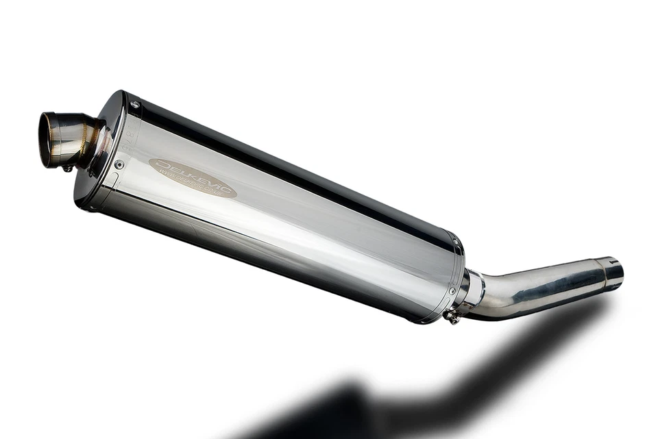 Yamaha YZF600R Foxeye 1994-2007 Slip On 18" Ovalado Acero Inoxidable Silenciador Kit Foto 2 de 4