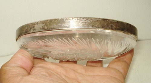 VINTAGE FINLAND 813 H SILVER RING HOLDER PINWHEEL CRYSTAL DESIGN - Picture 7 of 7
