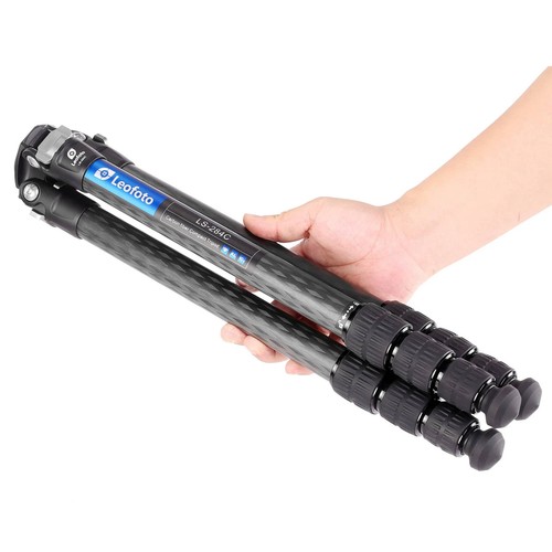 Leofoto LS-284C Ranger Series 4 Section Carbon Fibre Tripod with LH-30LR (Lev... - Picture 4 of 7