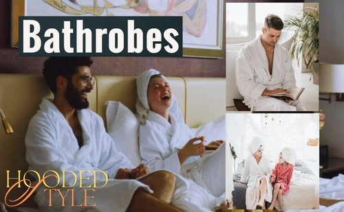 Unisex Terry Towelling Hooded Bath Robe 100% Cotton Dressing Gown Bathrobe UK - Picture 2 of 34