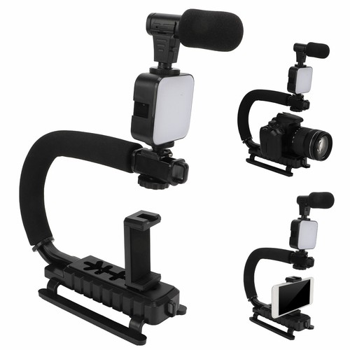 Video Camera Stabilizer Shoe Mount Handle Grip Rig for Camera - Picture 6 of 12