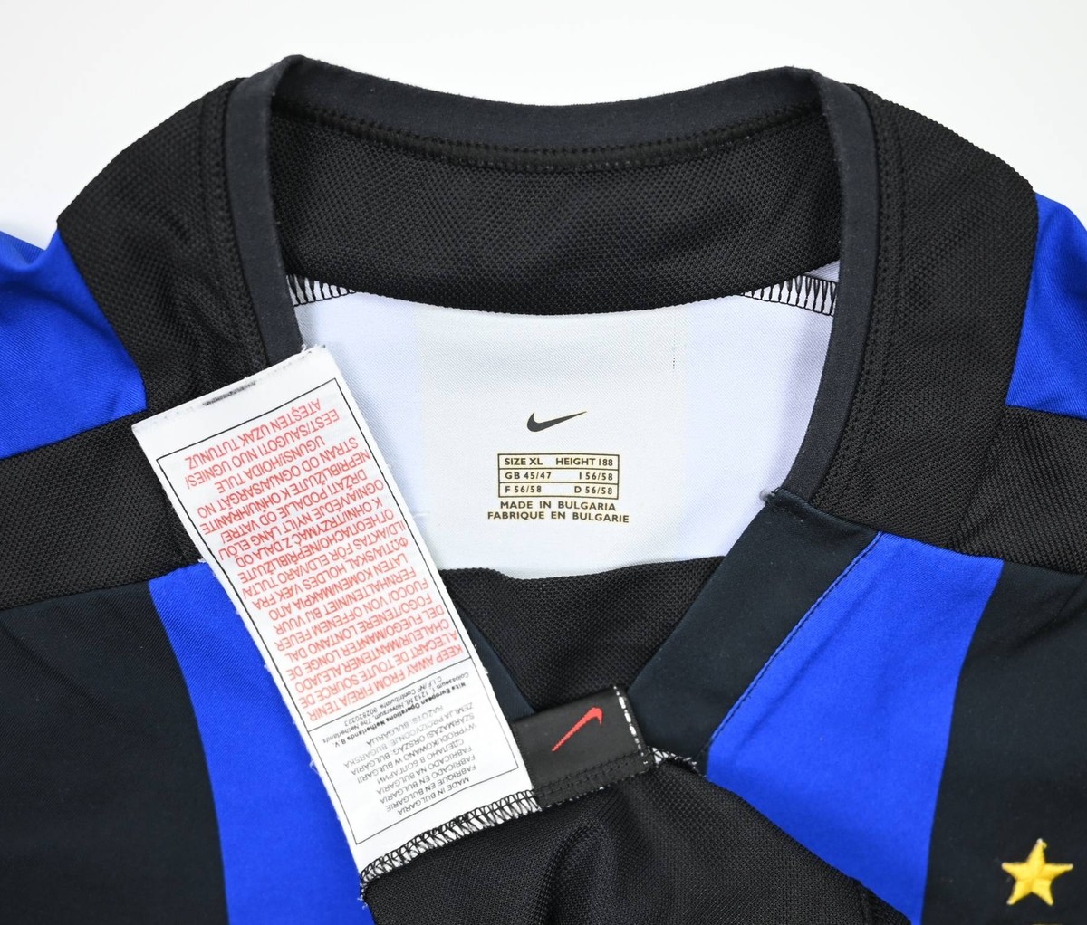 Nike 2002-03 INTER MILAN SHIRT TRIKOT XL | eBay