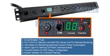Premium Metered PDU With Current Meter LED Panel For Power Reading