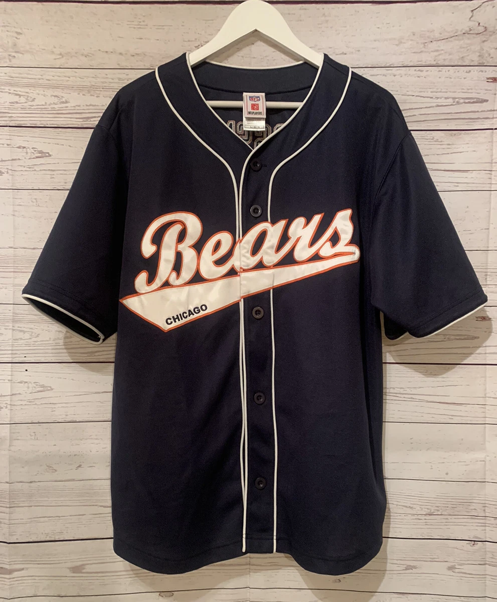 RARE Mens VTG NFL Chicago Bears 8 Rex Gross man Stitched Baseball