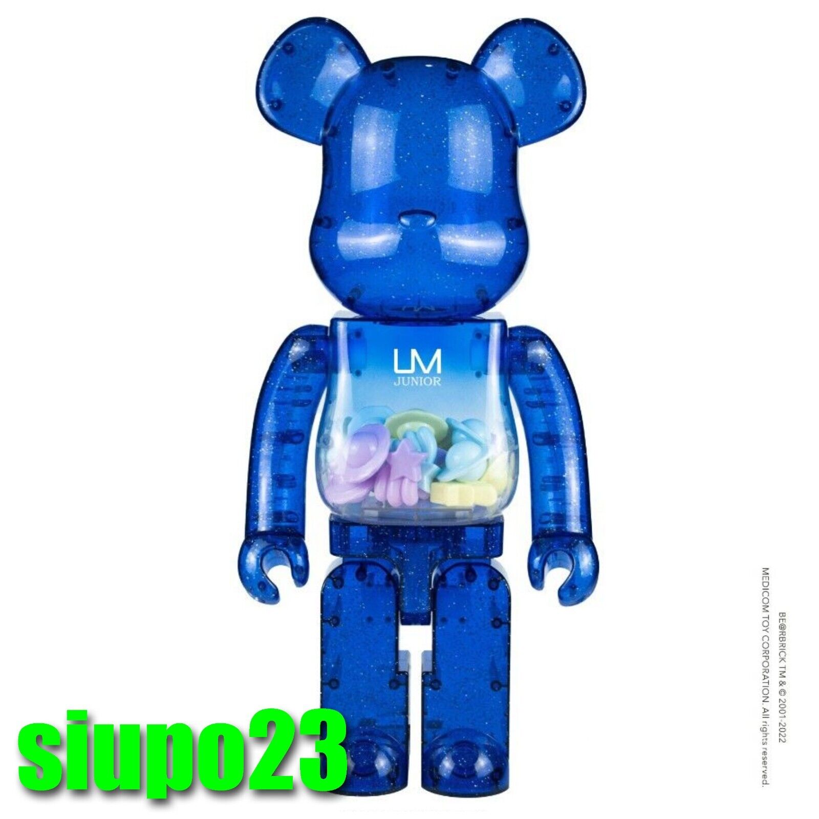 Mô hình nhân vật Bearbrick × L&V Round Six 400% 28 cm