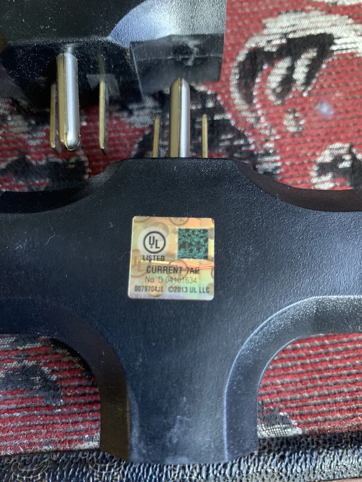 CUBO DE 15 AMPERIOS MULTI GRIFO RESISTENTE ADAPTADOR DE 3 VÍAS VINILO NEGRO NUEVO LOTE A TIERRA Foto 4 de 4