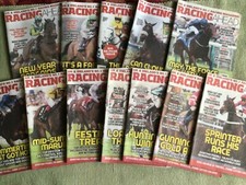 RACING AHEAD  - HORSE RACING MAGAZINES - 12 ISSUES FROM 2016 - REDUCED