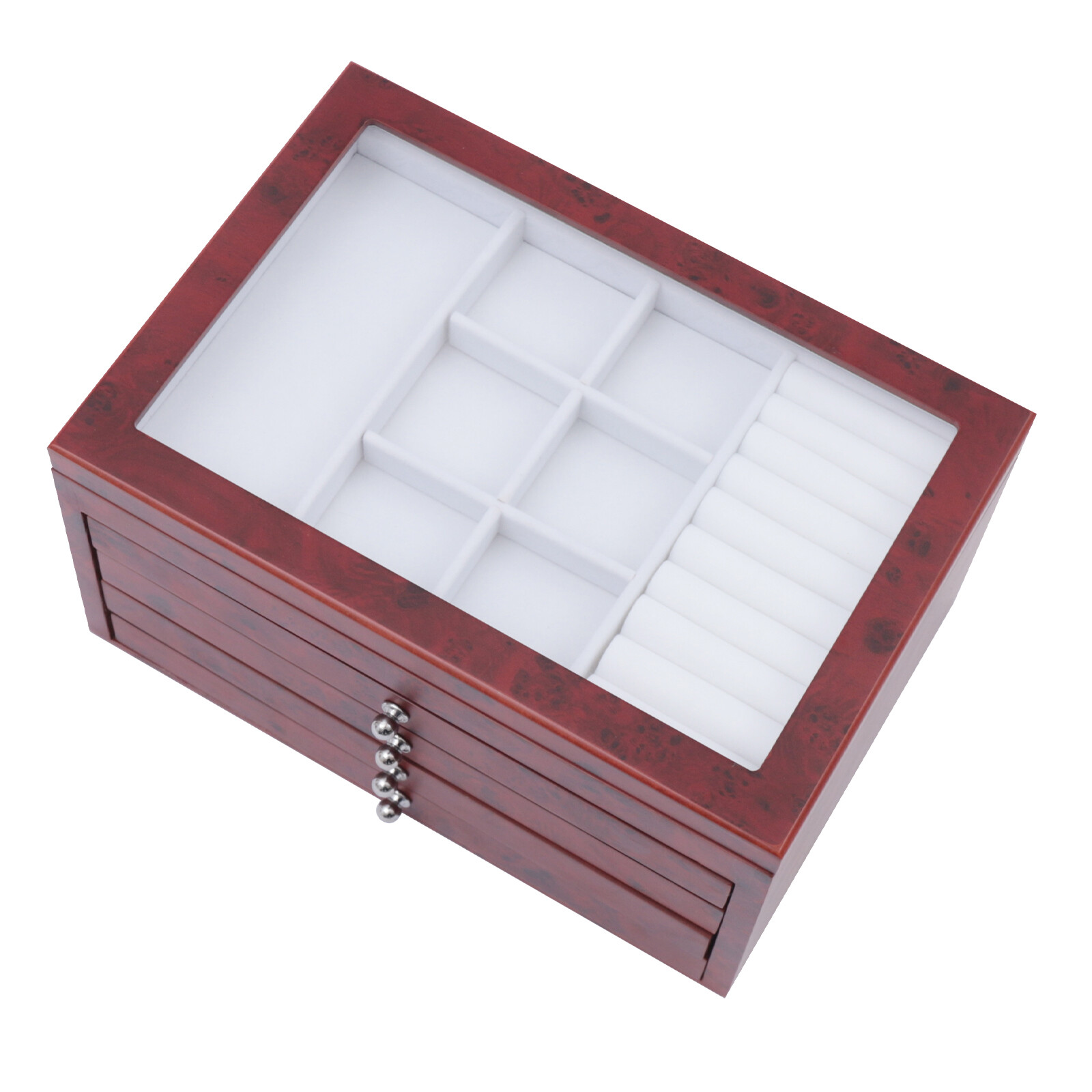 Large Jewelry Box Organizer Storage Case For Necklaces Rings Earrings Women Gift eBay