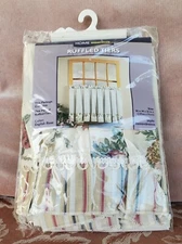 VTG Ruffled Tiers English Rose 58W 36L USA Home Essentials Free Shipping 