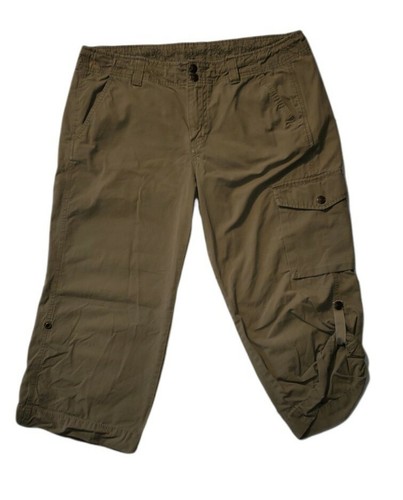 GAP Surplus Womens 14 Vintage Cotton 5 Pocket Hiking 3/4 Capri Cargo Pants - Picture 1 of 8