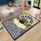 Muslim Prayer Door Mat Square Removable Kitchen Bathroom Floor Waterproof Carpet