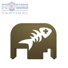 Rowe Tactical Rear Slide Cover Back Plate for Glock Gen 1-4 - OD - Dead Fish