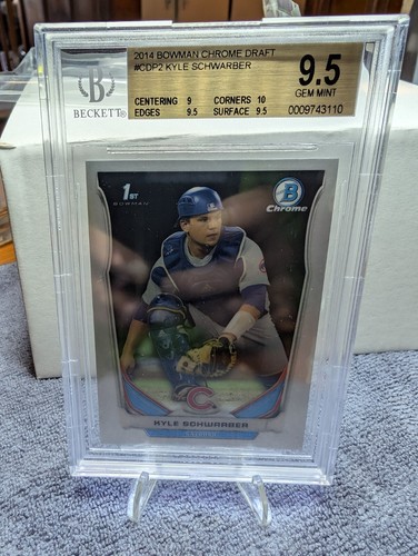 2014 Boman Chrome Draft #CDP2 Kyle Schwarzber Beckett 9.5
