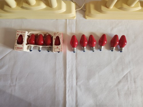 Vintage CANDOLIER 3 Light Set w/17 Bulbs Wax Drip Power Cord Working Bulbs - Picture 2 of 9