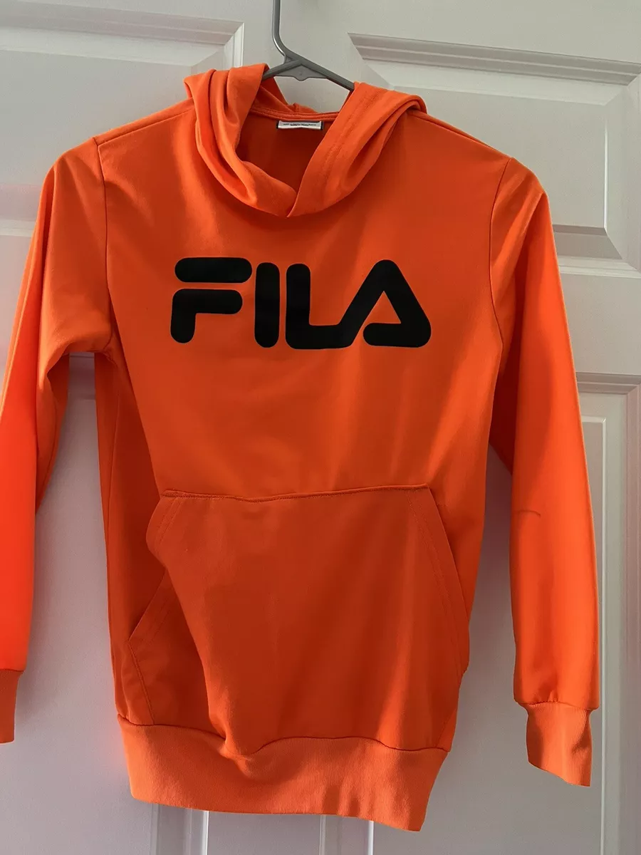 Orange best sale fila sweatshirt
