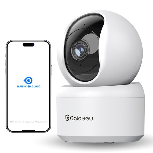 Galayou 2K 3MP Smart Security Camera Indoor Cam AI Human Detection Night Vision
