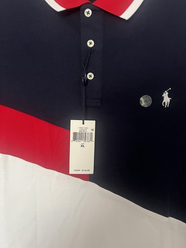NWT Men’s Polo Ralph Lauren X Large -Classic Fit /Navy Red White # 710862153002 - Picture 2 of 4