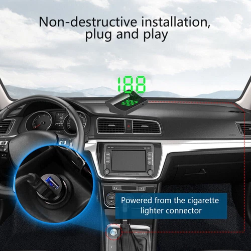 HUD GPS Head Up Display Speedometer Odometer Car Digital Speed Universal - Picture 5 of 5