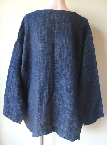 FLAX Designs Mikey's Cardigan 1G NWT Oversized Cardi NAVY LAVA - Picture 5 of 9