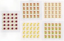 USPS Flowers (5) Sheets of 20 Stamps - MNH In stock (5897-5901)
