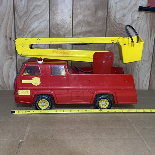Vintage Tonka Snorkel FireTruck Pressed Steel Toy - Picture 12 of 24