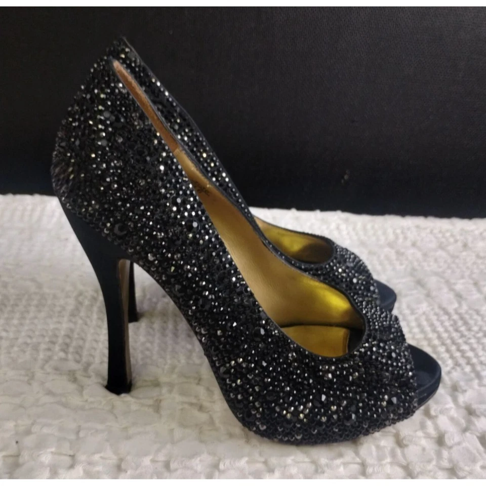 Женские черные туфли/каблуки/4 дюйма на каблуке Benjamin Adams размер 6 SKU 2701 - Изображение 4 из 4