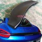 Painted duckbill GT4 type trunk spoiler for 14~16 Porsche 981 Cayman S GTS ◎
