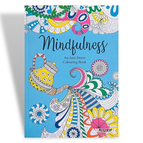 2x Adult Colouring Books Zen & Mindfulness Anti Stress Colour Therapy Mind Relax - Imagen 8 de 19