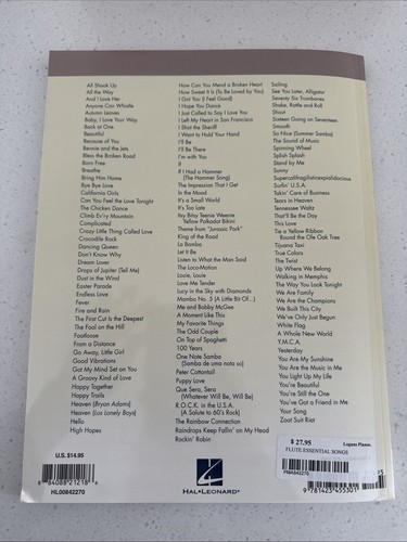 Essential Songs For Flute Hal Leonard Solo Sheet Music - Picture 4 of 4