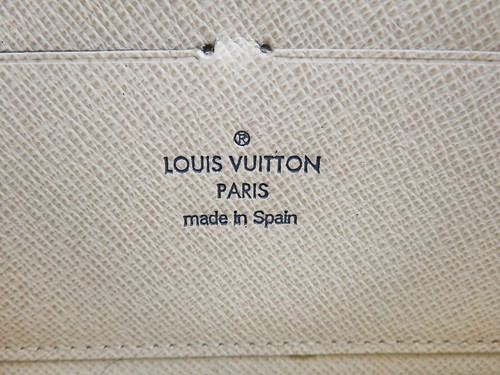 Auténtica Cartera Larga Louis Vuitton Damier Azul Cremallera Monograma Monedero #58734 - Imagen 16 de 17