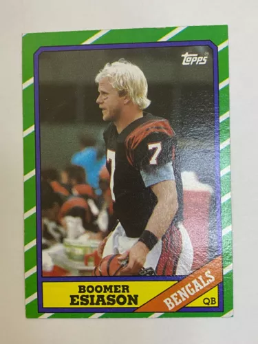 🏈 1986 Topps Football Base Card Rookie #255 Boomer ESIASON 🏈