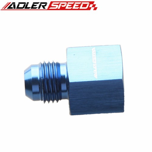 ADLERSPEED AN-8 8AN Female To AN-6 6AN Male Flare Reducer Fitting Aluminum Blue - Picture 4 of 4